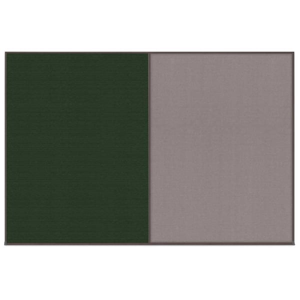 United Visual Products Enclosed Corkboard, 1 Door, 72"x48", 4" Fra, UV3405-BRONZE-COBACC UV3405-BRONZE-COBACC - main